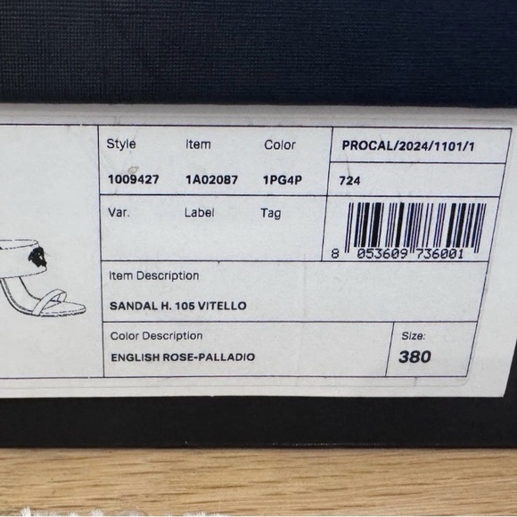 Versace Pink Leather Medusa Slide Mules - Picture 5 of 5